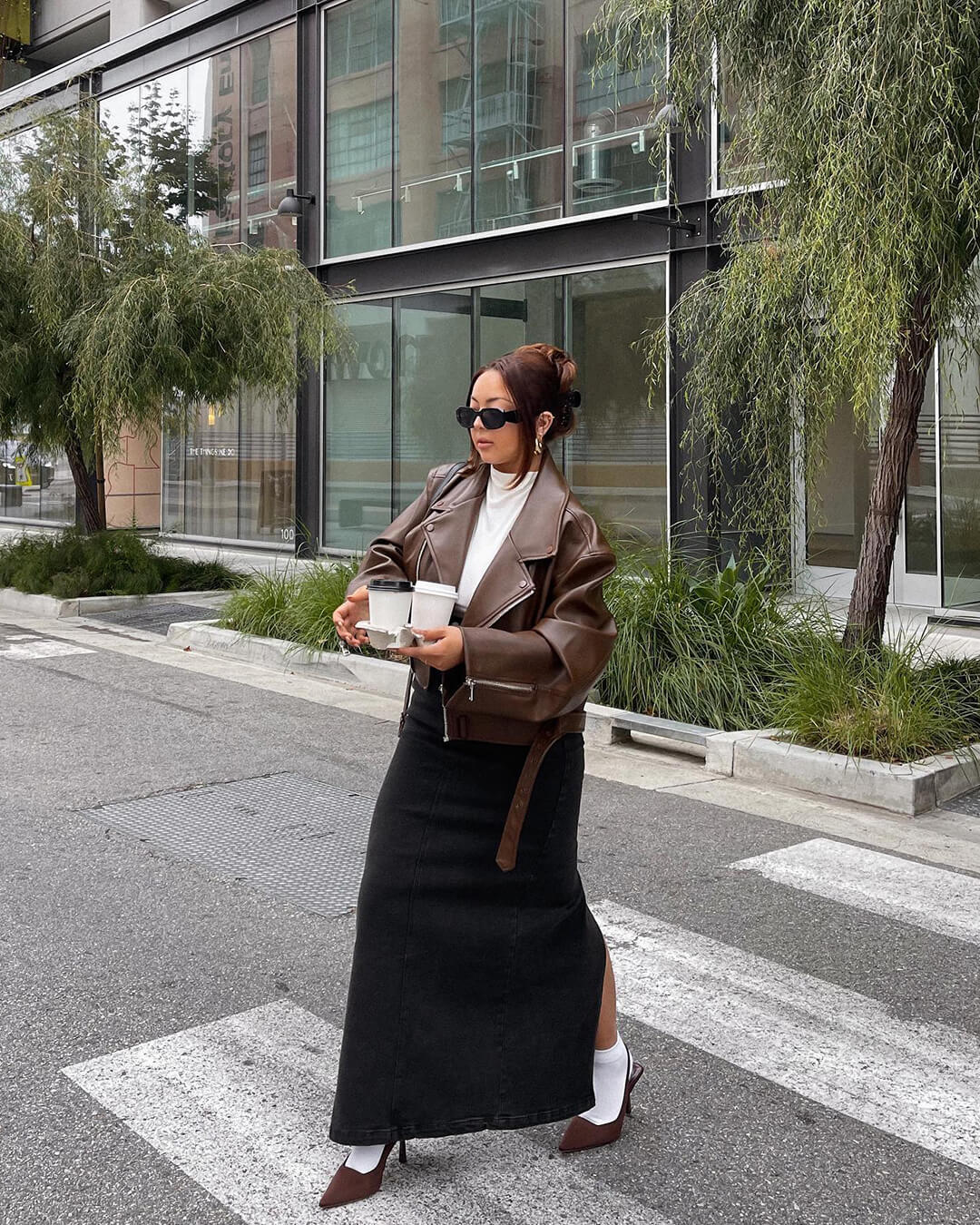 Seame CH - Kailene Vegan Leather Jacket - Jackets - 3256809437892073-;Rs1757492446195425925